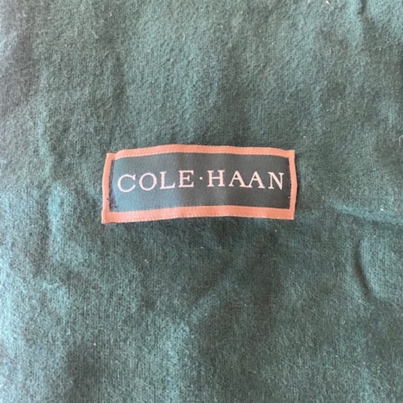 COLE  HAAN Drawstring Shoe Travel Bags - 7.5 x14.5 - Hunter Green (set of 2) - Picture 4 of 4